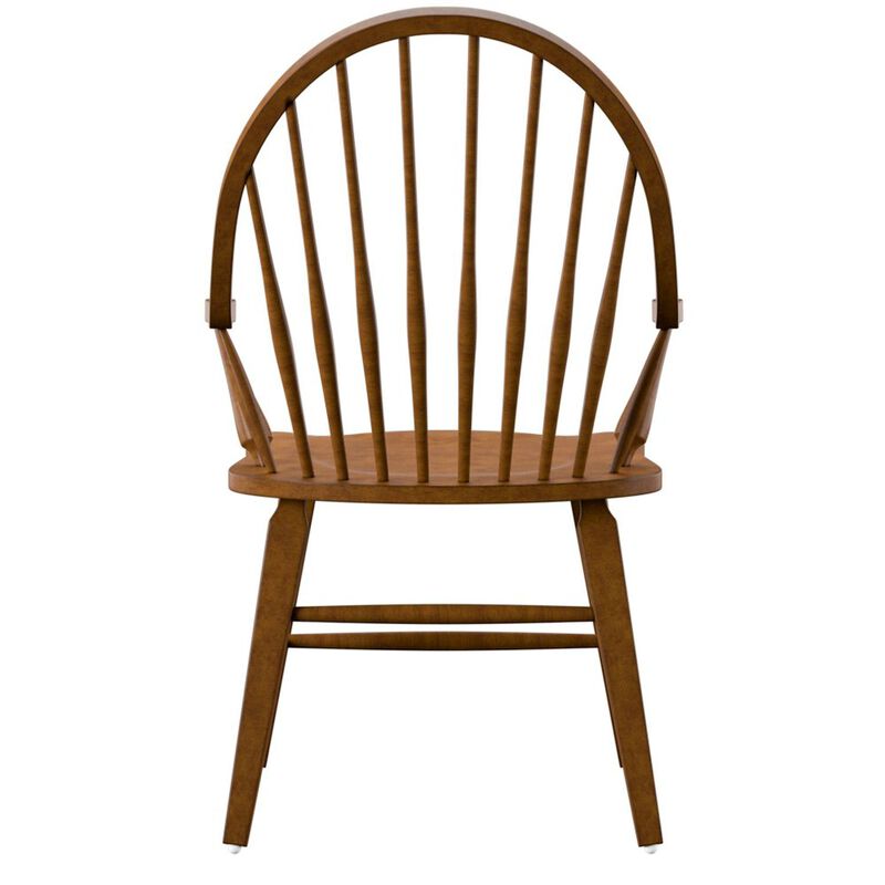 Liberty Furniture Hearthstone Ridge Windsor Back Arm Chair in Tobacco image number 3