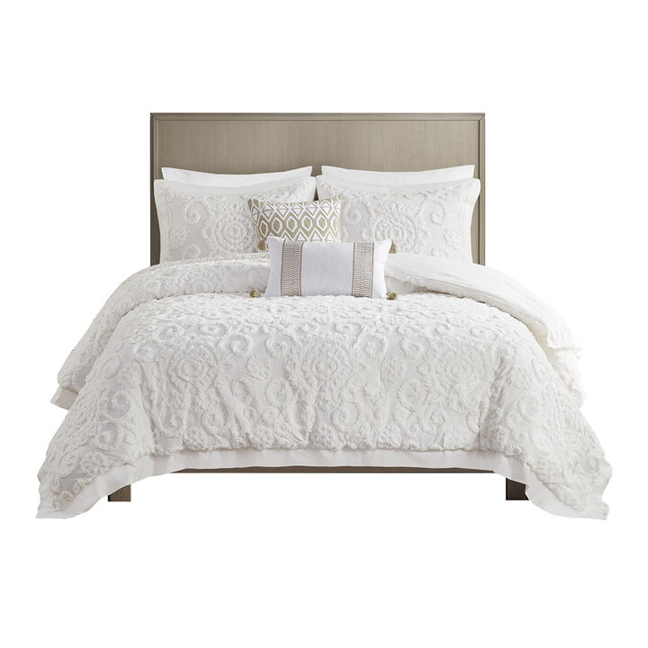 Gracie Mills Lito Chenille Cotton Comforter Mini Set