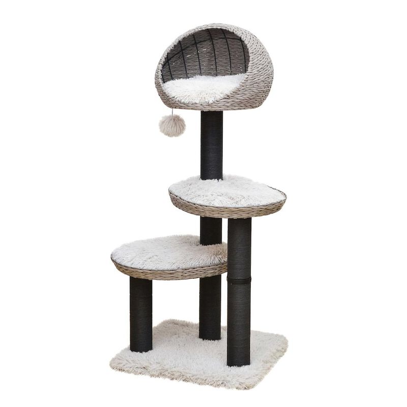 Petpals 50-in Tundra Cat Tree, Grey