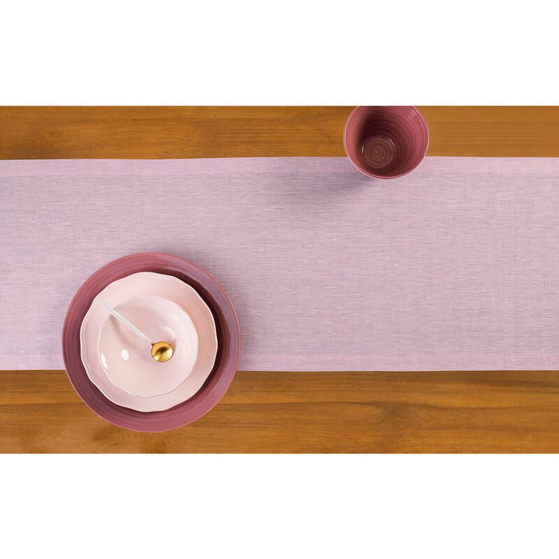 Solino Home 100% Pure Linen Table Runner - Athena