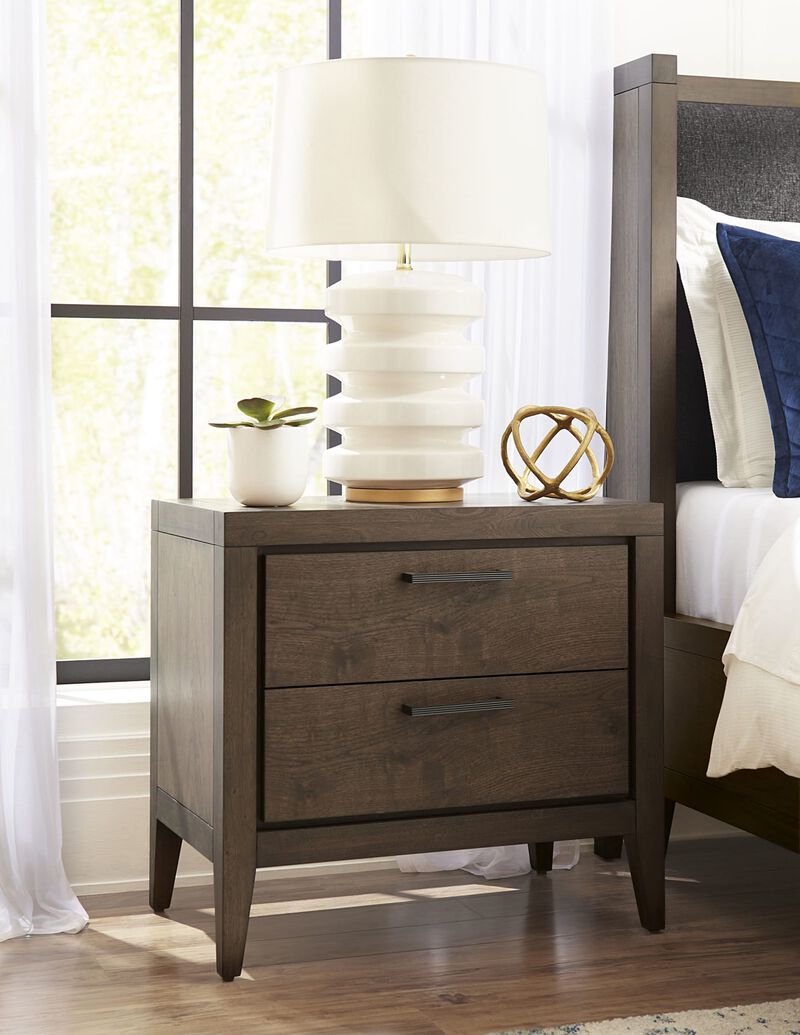 Boracay Two Drawer USB Charging Nightstand