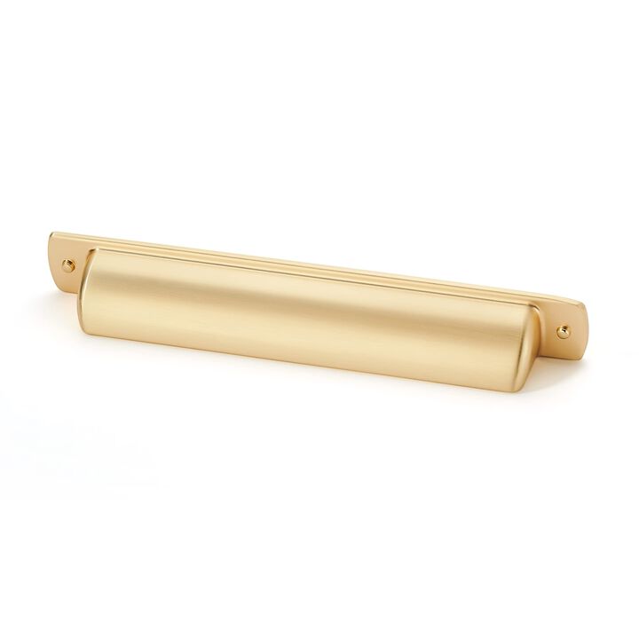 khtumeware 10 Pack 5"" Drawer Pulls Brushed Brass Cabinet Cup Pulls Kitchen Hardware Cabinet Handles Drawer Handles Knobs 5 inch