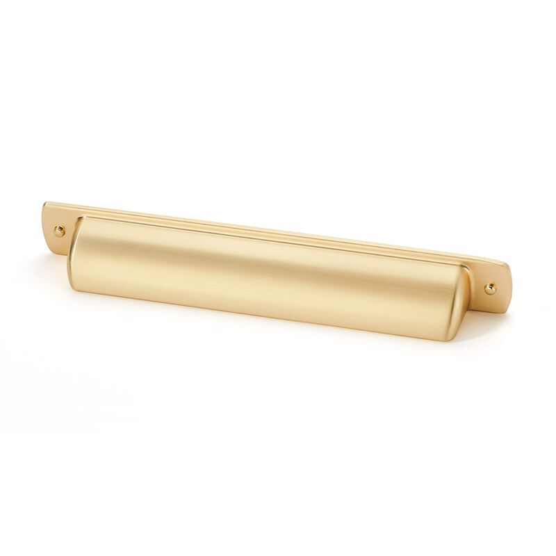 khtumeware 10 Pack 5"" Drawer Pulls Brushed Brass Cabinet Cup Pulls Kitchen Hardware Cabinet Handles Drawer Handles Knobs 5 inch