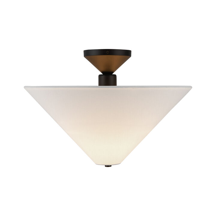 Bridgette 16 in Socket Semi Flush Mount