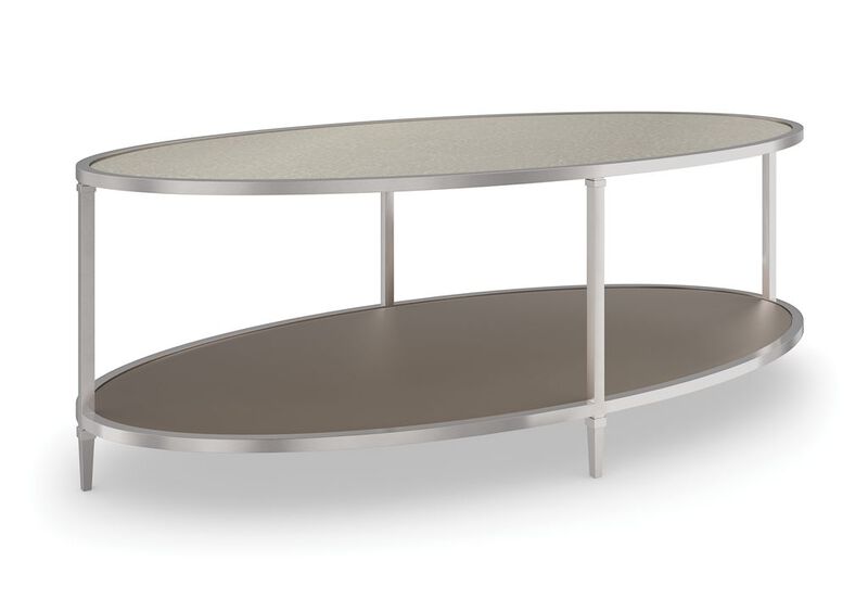 Shimmer Oval Cocktail Table