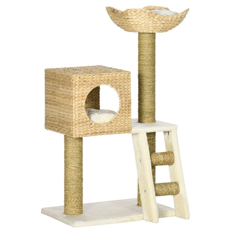 Multi-Level Cat Tree Tower with Scratching Posts, Condos & Perches for Indoor Cats