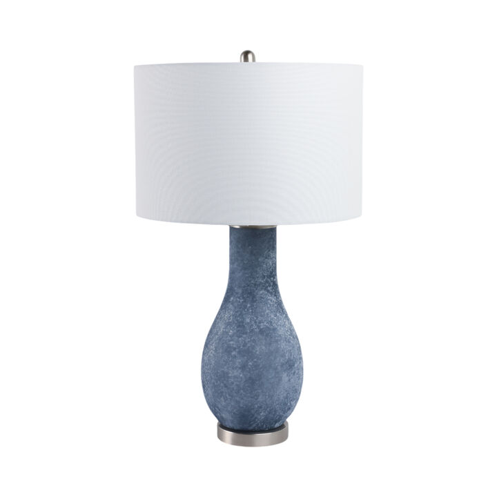 Frosted Glass Teardrop Lamp