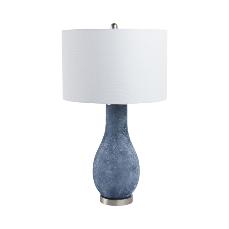 Frosted Glass Teardrop Lamp image number 1