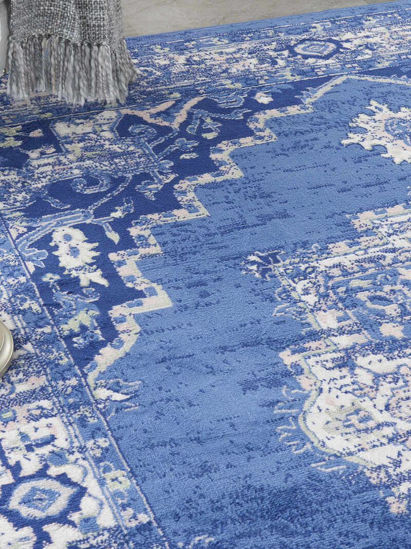 Whimsicle WHS03 Navy 8' x Round Rug image number 7