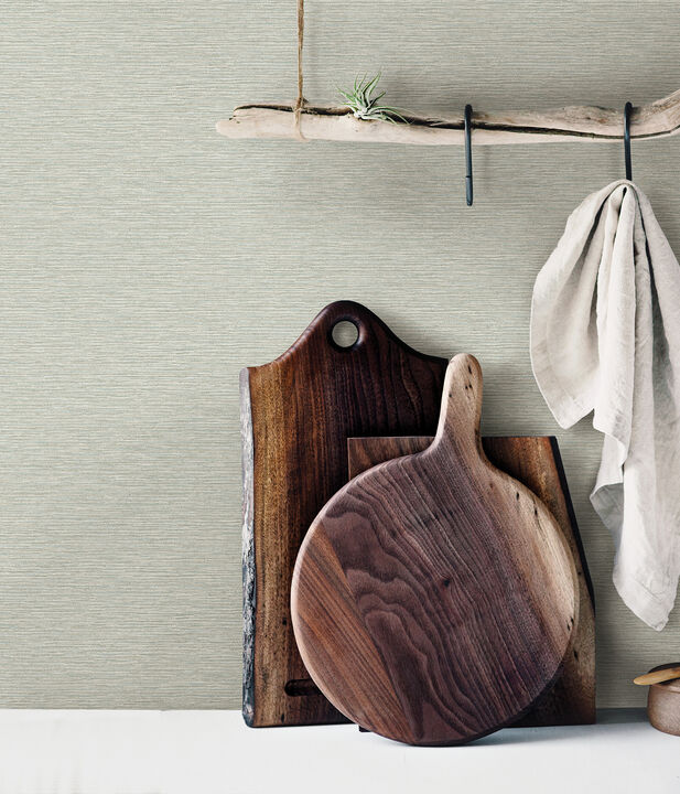 Gump Seafoam Faux Grasscloth Wallpaper (Set of 2)