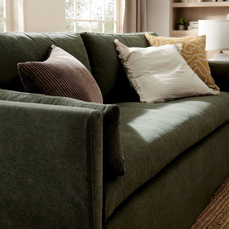 Wellfleet 85" Slipcovered Fabric Sofa image number 9