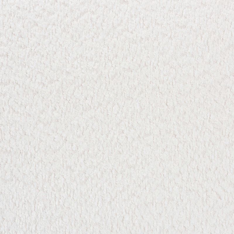 Baxton Studio Laria Modern White Teddy Bear Fabric Accent Bench