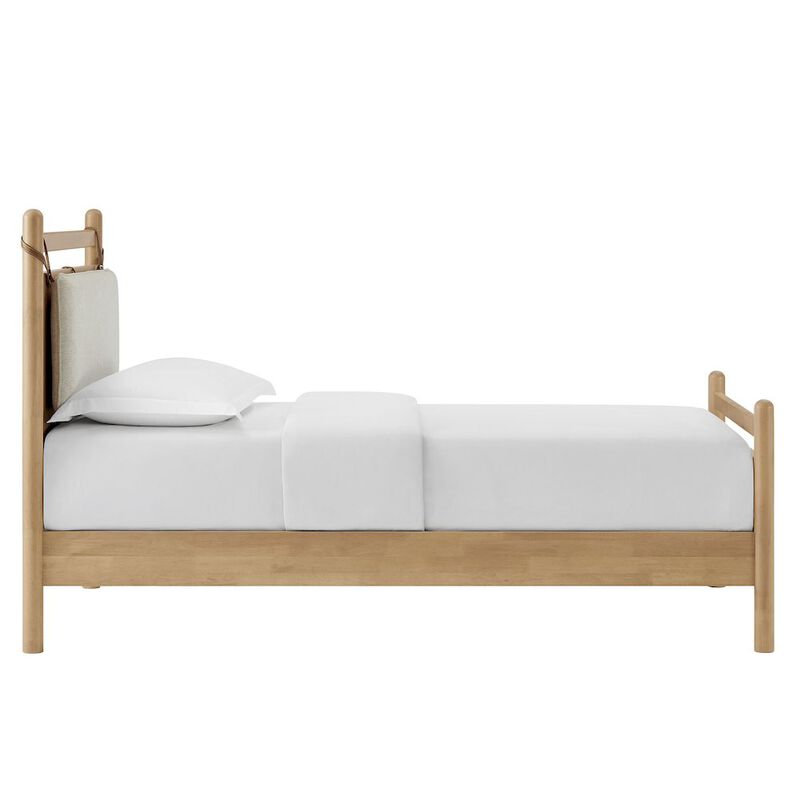 Leni Twin Size Wood Platform Bed Frame image number 5