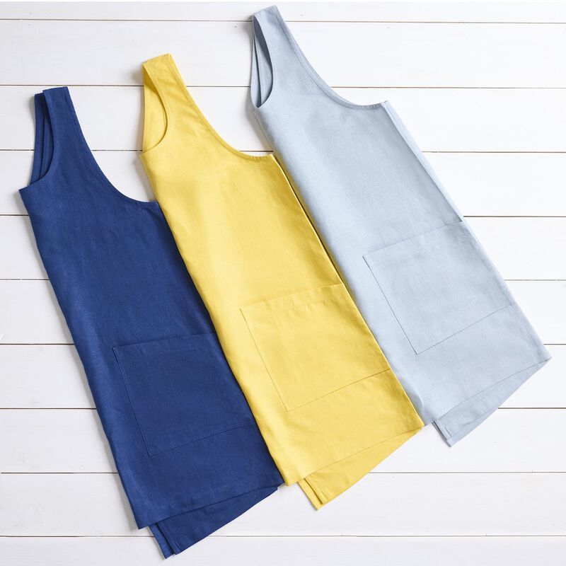 Solino Home 100% Pure Linen Apron - Linen Smock Apron image number 7