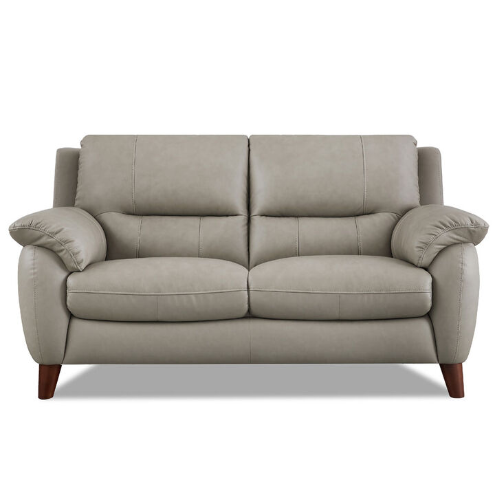 Lara Top Grain Leather Loveseat