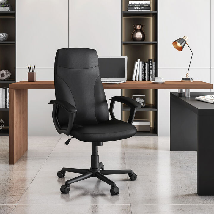 Streamdale Medium Back Executive Office Chair, Black