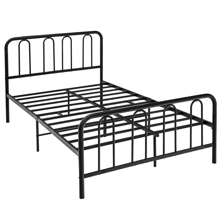 Full/Queen Size Metal Bed Frame with Headboard and Footboard