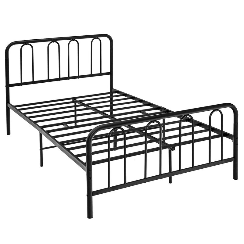 Full/Queen Size Metal Bed Frame with Headboard and Footboard