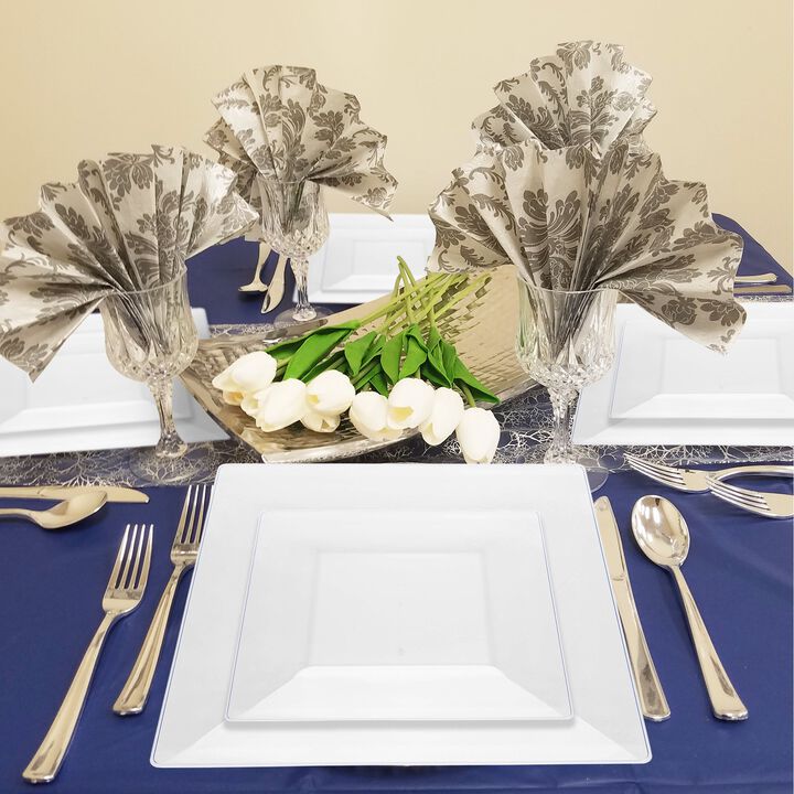 Square Plastic Wedding Value Set (30 Sets)