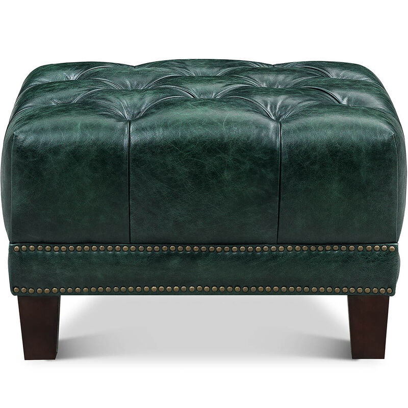 Picadilly Top Grain Leather Ottoman