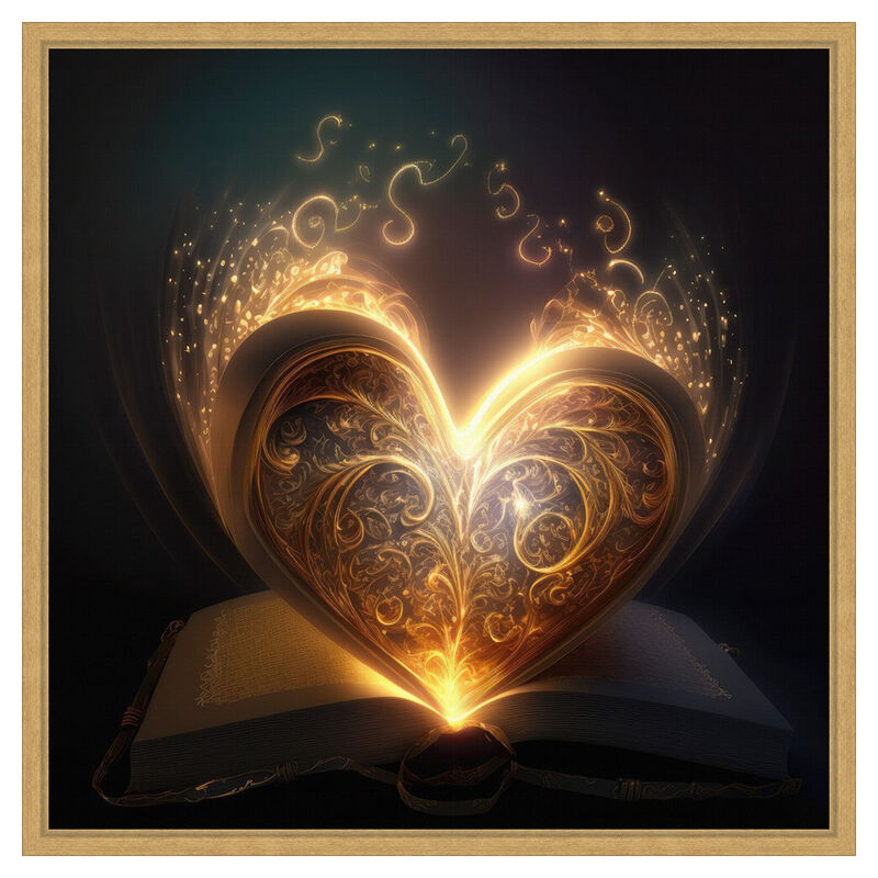 The Illuminated Heart by Jake Fouracre Framed Canvas Wall Art