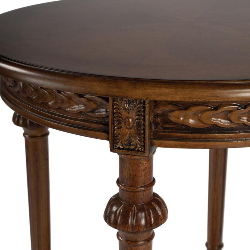 Butler Specialty Hellinger Round End Table, Medium Brown image number 4