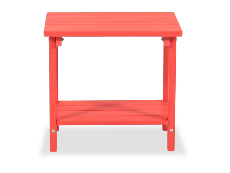19" Wood-Top End Table in Red