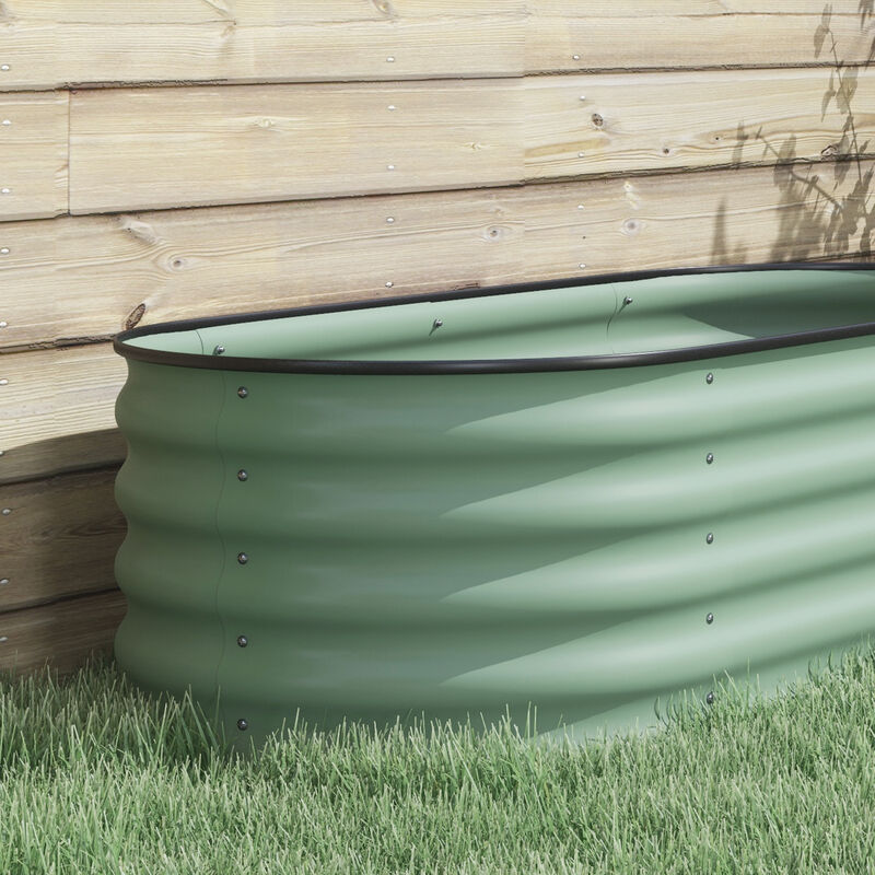 Hivvago Raised Metal Garden Bed with Safety Edges image number 7