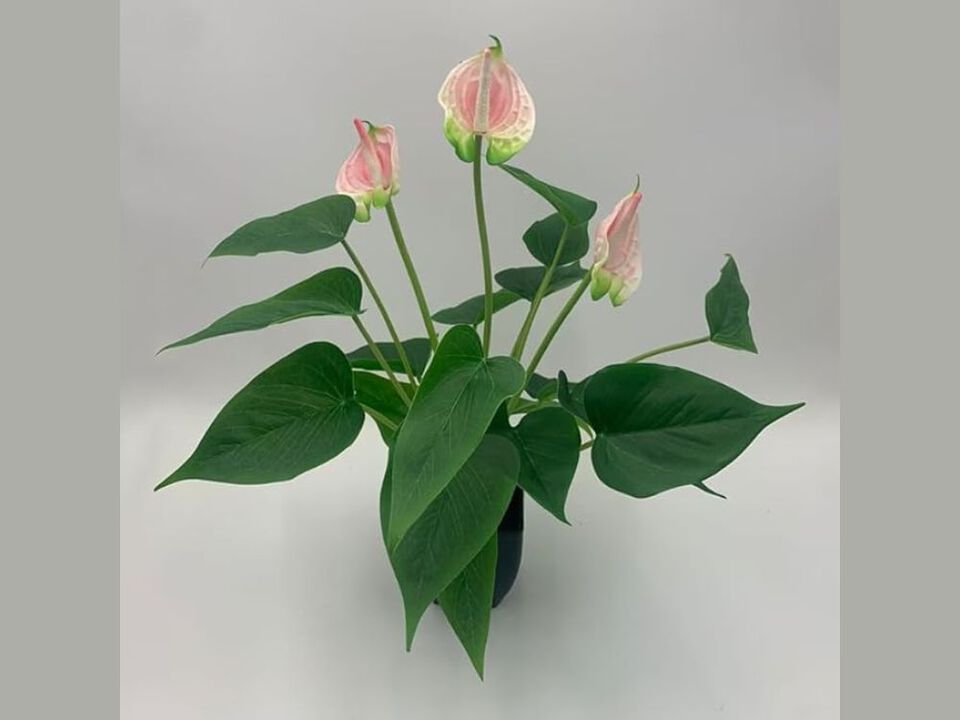 Pink Artificial Greenery Plants Outdoor Garden Porch Decor