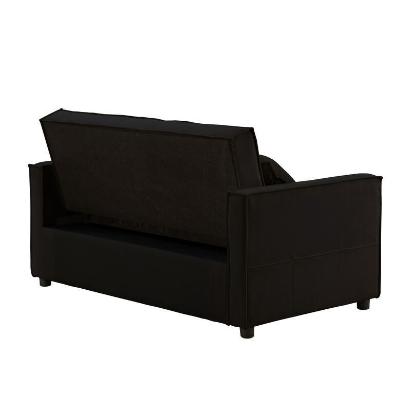 2061-Black two-person sofa bed