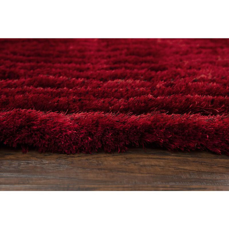 Eclipse Red 7'6"X9'6" Tufted Rug