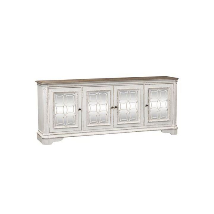Liberty Furniture Magnolia Manor TV Console in Antique White