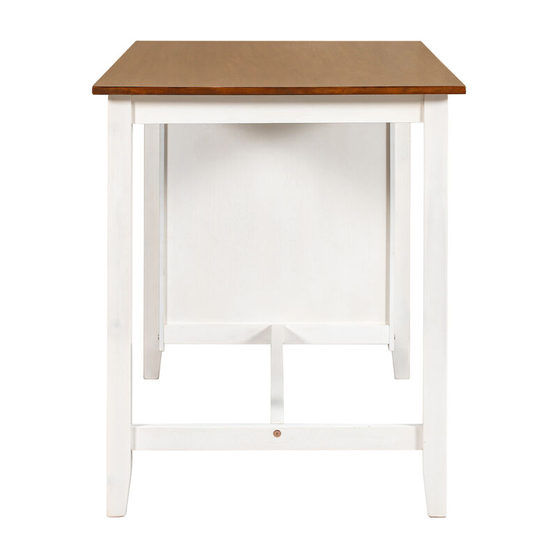 Merax 5 Pieces Counter Height Rustic Dining Table Set