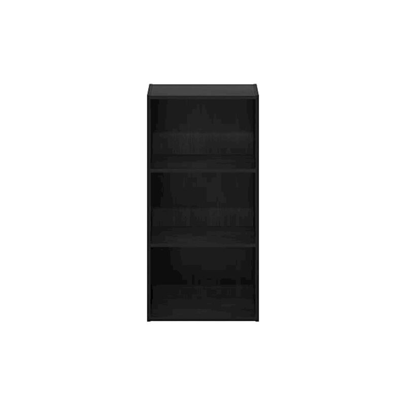 Furinno Luder 3-Tier Open Shelf Bookcase, Blackwood