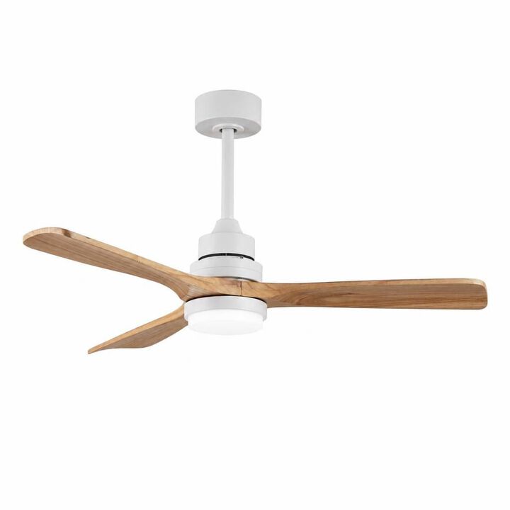 ELEMENT ACE 52 Inch Noiseless Reversible Ceiling Fan With Dimmable LED Lights And Remote Control For Indoor And Outdoor Living Spaces