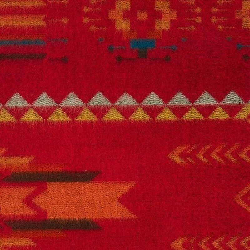 HomeRoots Ultra Soft Red Southwest Handmade Throw Blanket image number 4