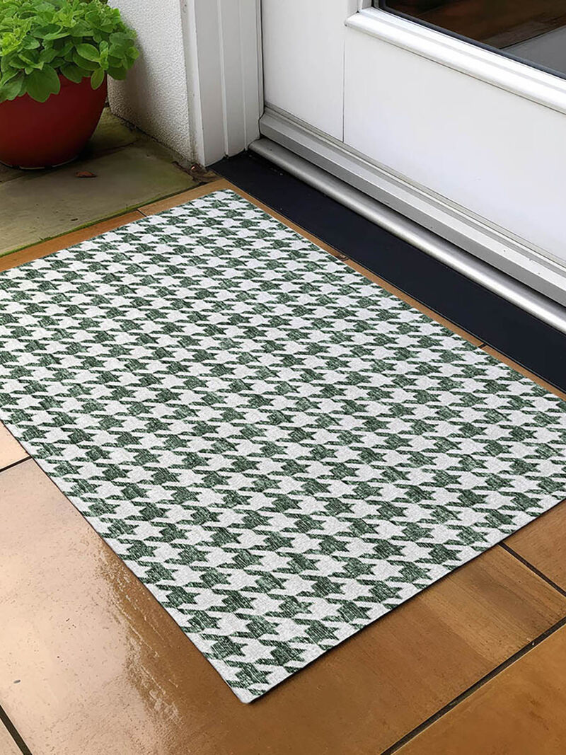 Hinton HN1 Green 20" x 30" Rug