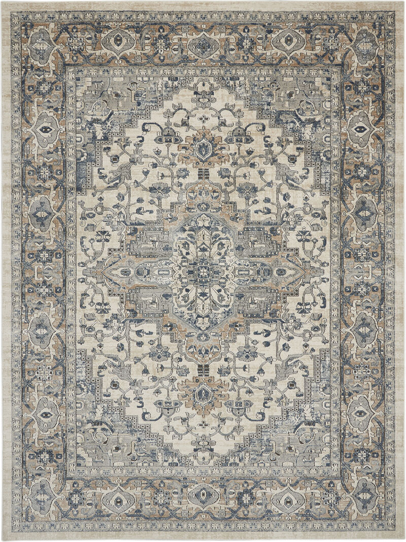 Quarry QUA05 Ivory/Gray 10' x 14' Rug