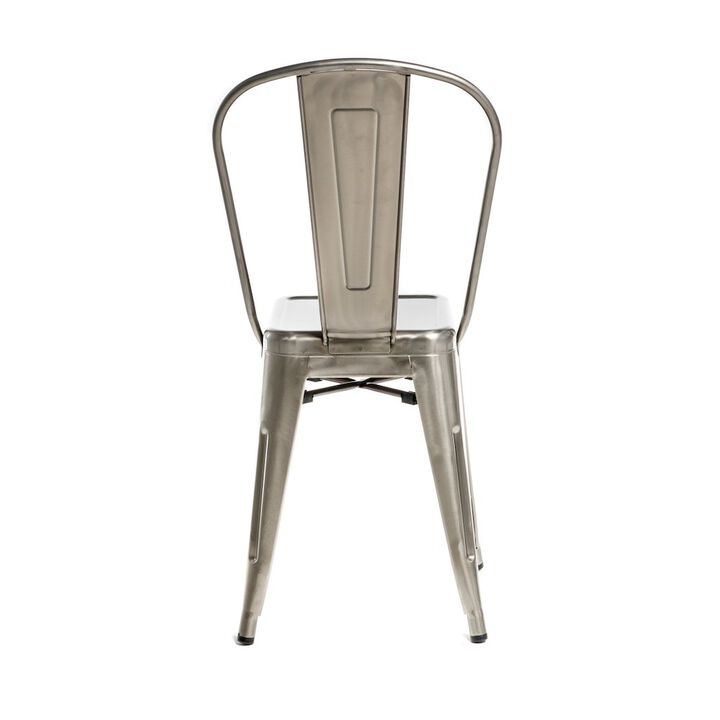 Commerical Seating Products Oscar Gun Metal Dining Chairs