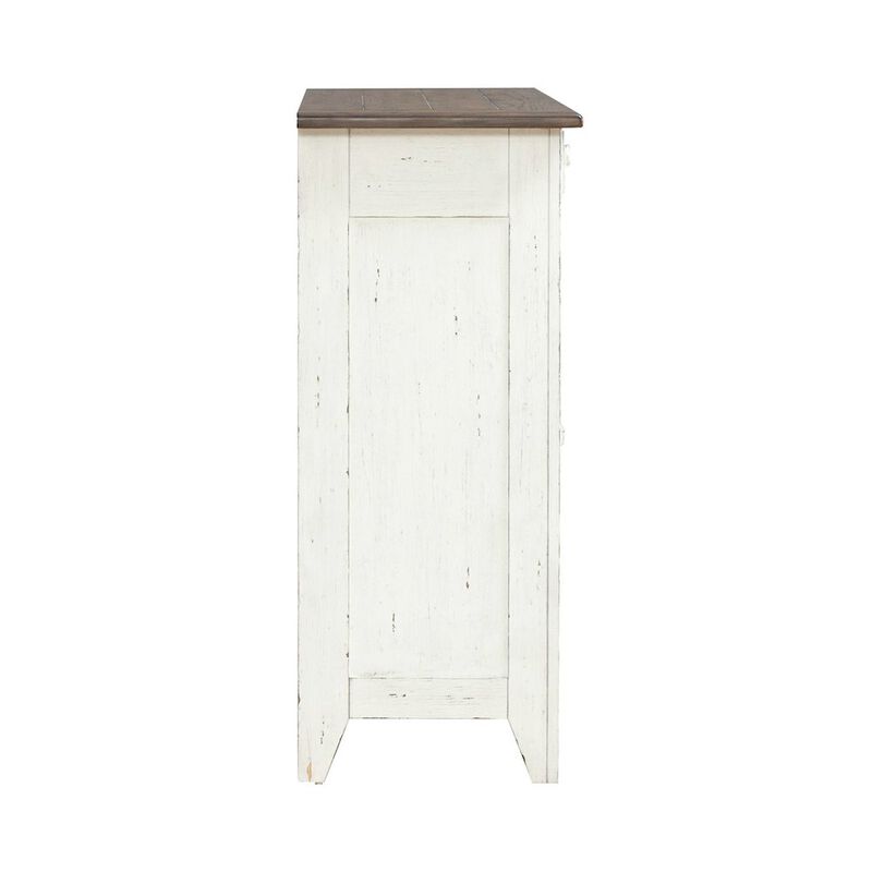 Liberty Furniture Al Fresco Server Cabinet for Dining Room - Graphite & Whitestone image number 2