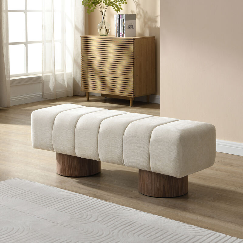 Merax Upholstered Dining Bench for Dining Room