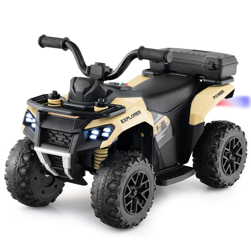 6V Electric Kids Ride-On ATV with Spray Feature, Storage Box and Music image number 6