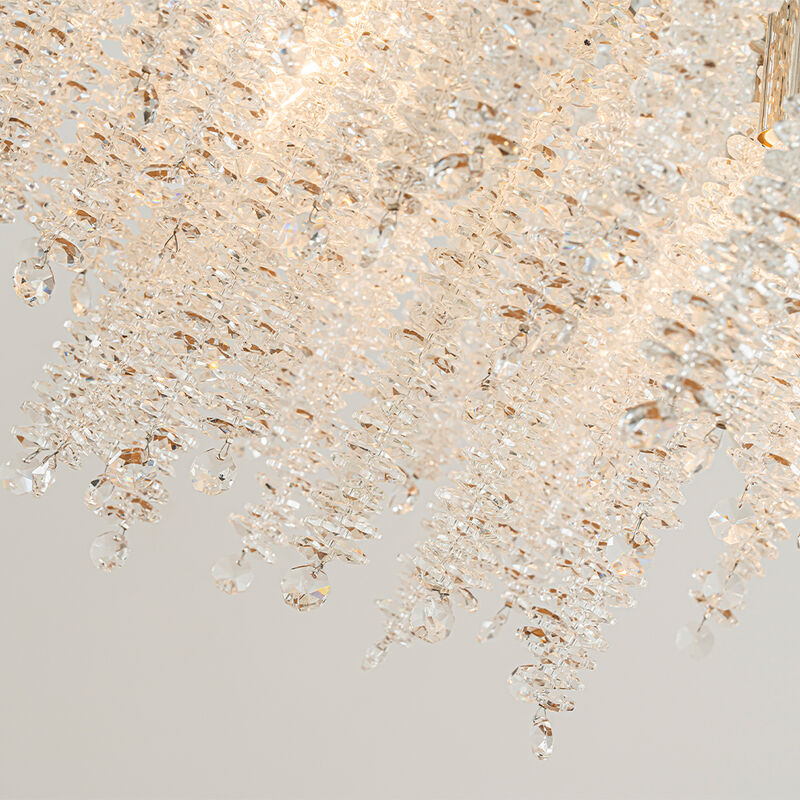 Modern Glam Crystal Chandelier Branch Style Pendant Ceiling Light for Dining Room Bedroom image number 4