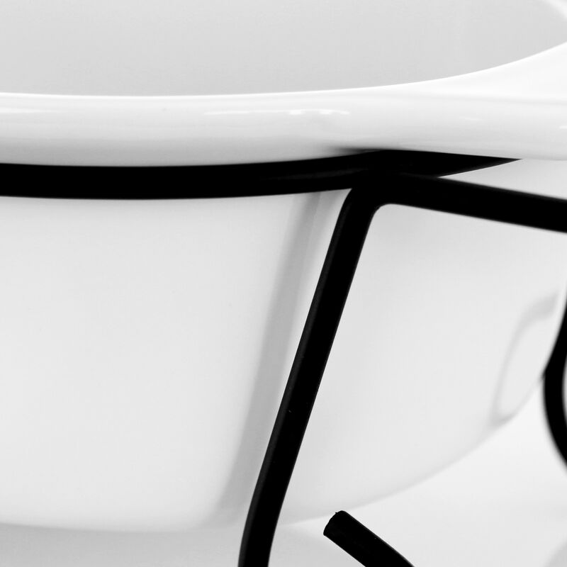 Gibson Elite Gracious Dining 2 Piece Oval Stoneware Bakeware with Lid and Metal Rack