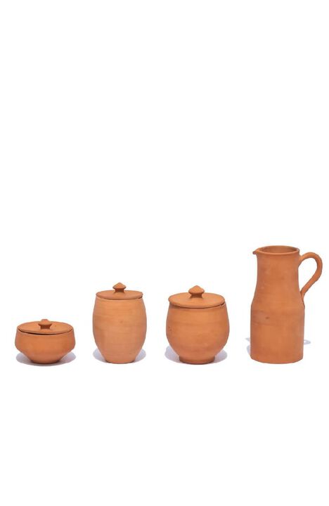 Artisanal Terracotta Pitcher with Handle