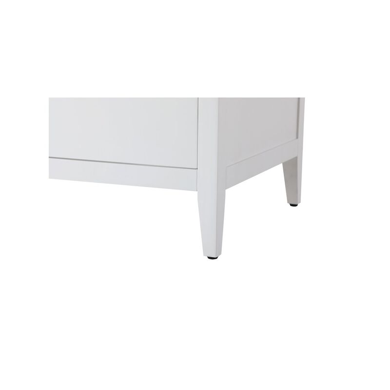 Elegant Kitchen and Bath 54 Inch Double Bathroom Vanity In White
