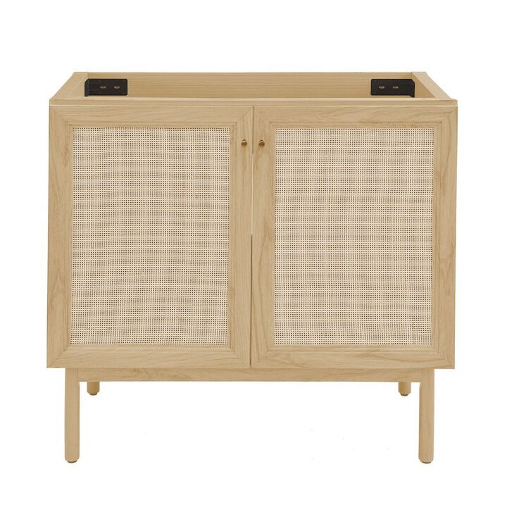 Classe 36" Freestanding Bathroom Vanity Cabinet without Top in Natural Oak