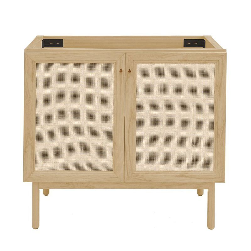 Classe 36" Freestanding Bathroom Vanity Cabinet without Top in Natural Oak image number 0