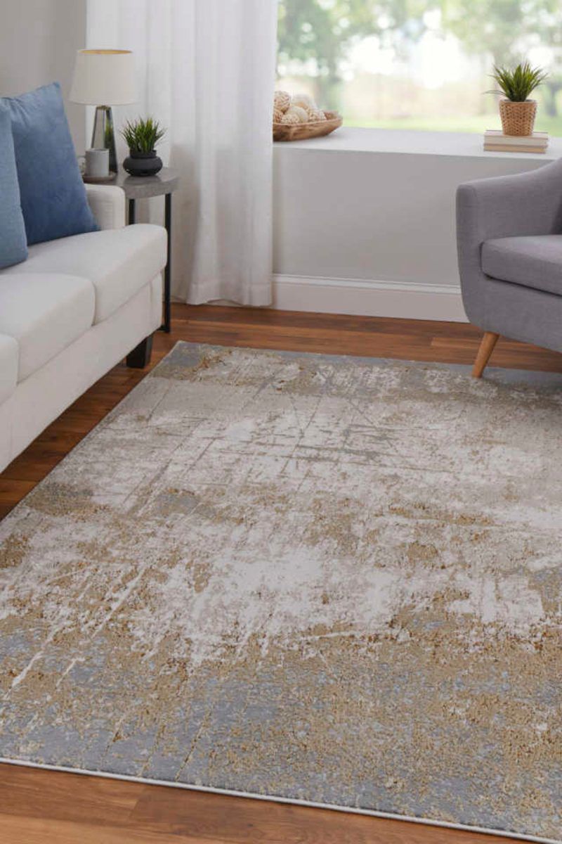 Aura 39LNF Gold/Gray 9'2" x 12' Rug image number 2