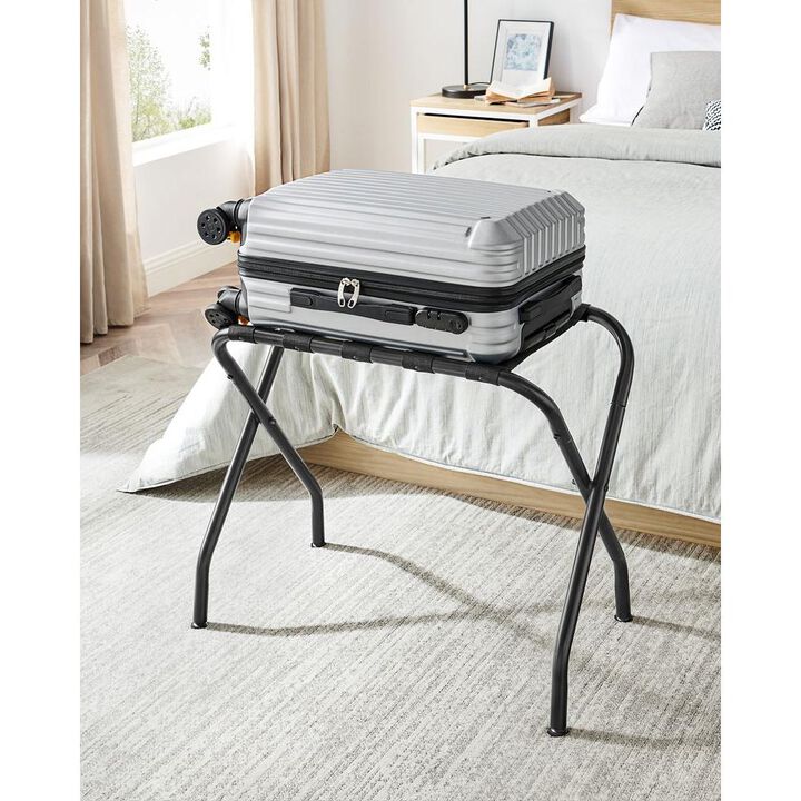 Steel Folding Luggage Rack – Pack of 2 for Convenient Storage